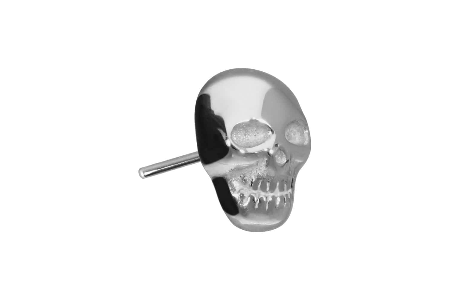 Titan Aufsatz mit Push Pin TOTENKOPF von Piercingline